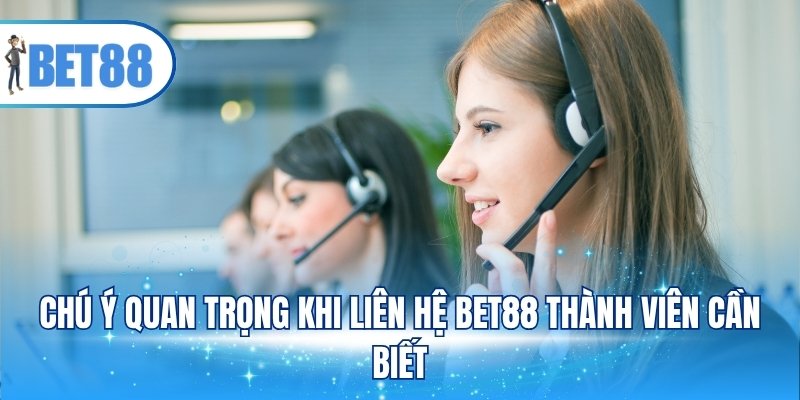 Chú ý quan trọng khi liên hệ BET88 thành viên cần biết